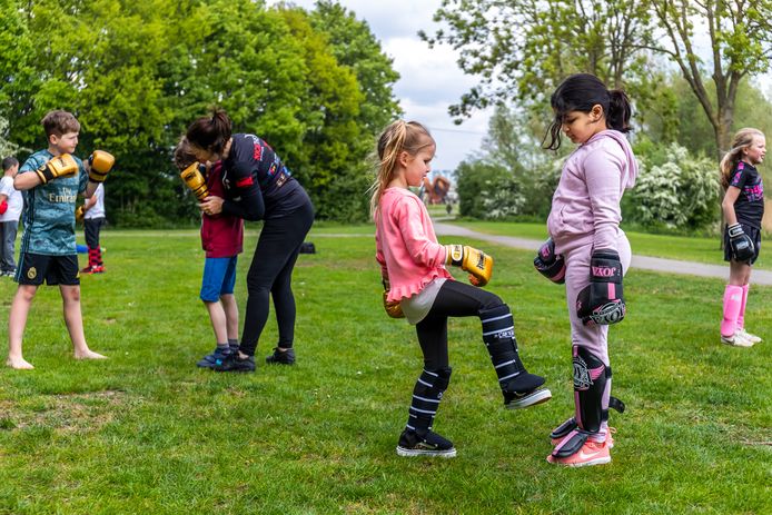 Sportievelingen mochten eindelijk weer buiten trainen.
