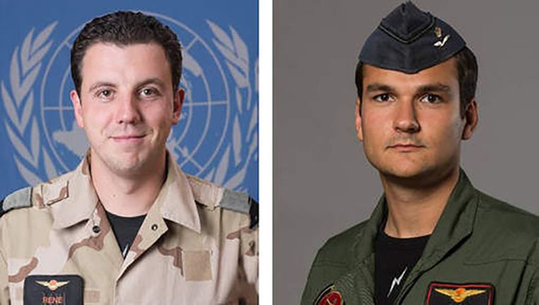 René Zeetsen (links) en Ernst Mollinger (rechts).   Beeld Defensie