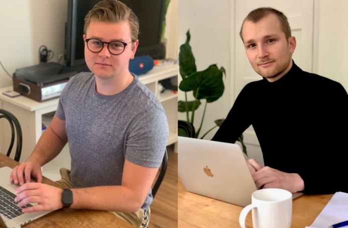 De initiatiefnemers van The FAC: links Stijn van der Vat, rechts Tjibbe Steenstra