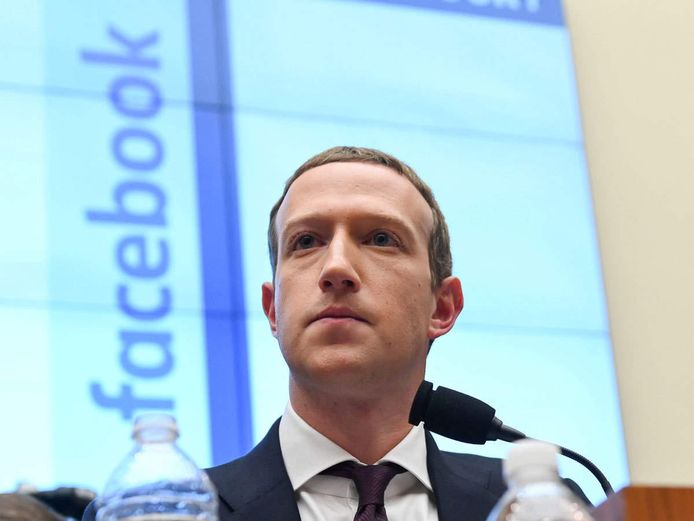 Topman Mark Zuckerberg van Meta, waar Facebook een onderdeel van is.