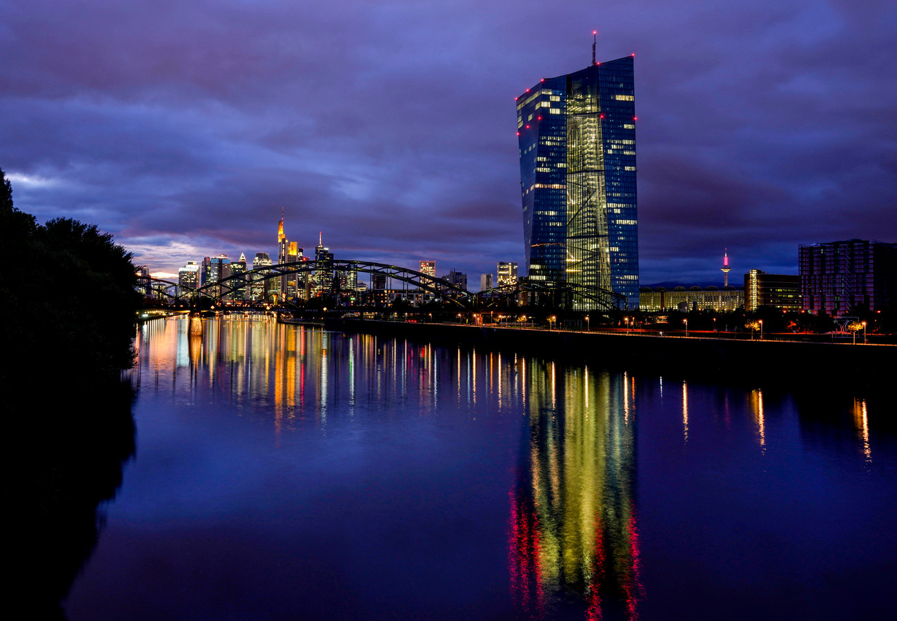 Beeld ter illustratie. De Europese Centrale Bank in Frankfurt.