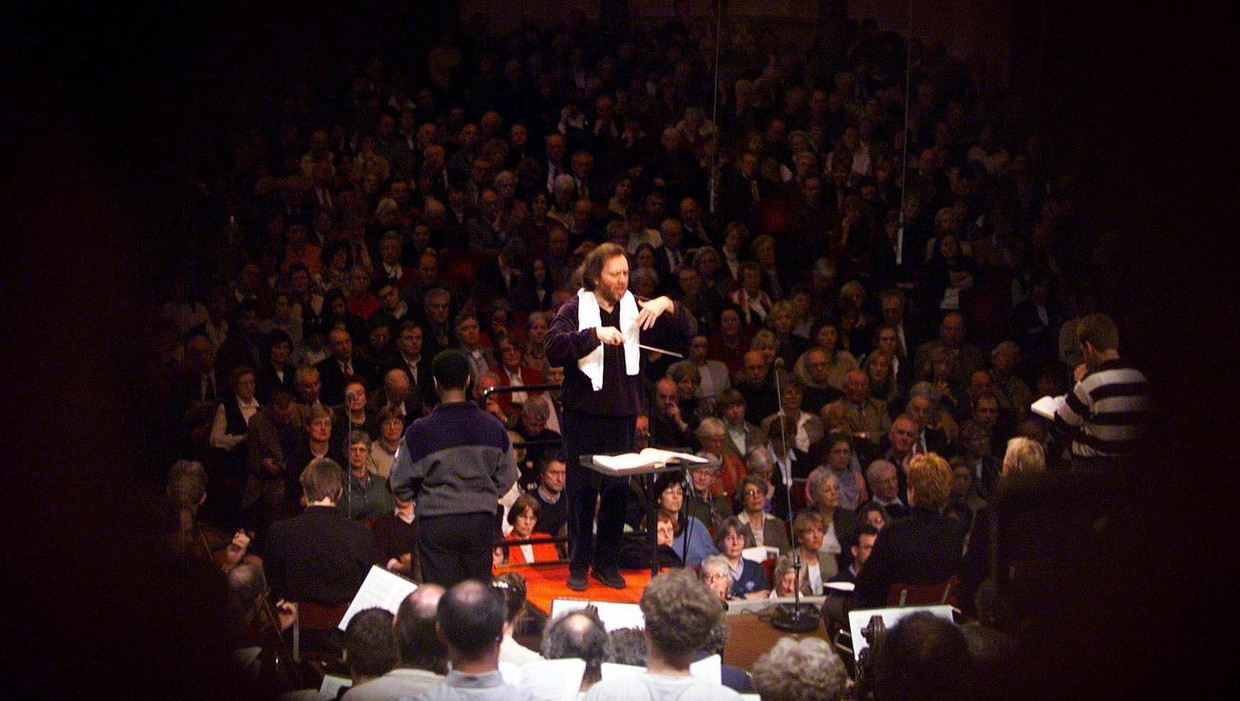 Archiefbeeld van repetities voor de Matthäus passion van 1999 in het Concertgebouw. Beeld anp