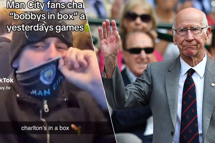 Man City-fans zongen afgelopen weekend wansmakelijke boodschappen over Bobby Charlton.