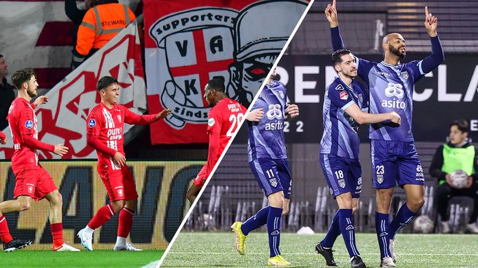 Vreugde bij FC Twente en Heracles Almelo.