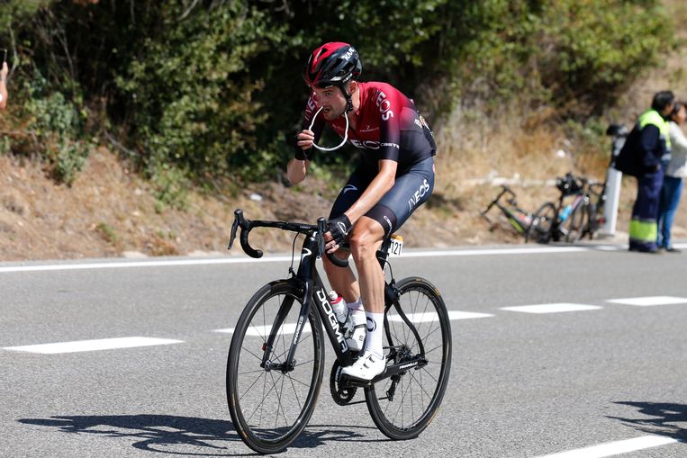 Wout Poels werd voor de Vuelta voor het eerst als kopman aangewezen door Ineos. Beeld Belga