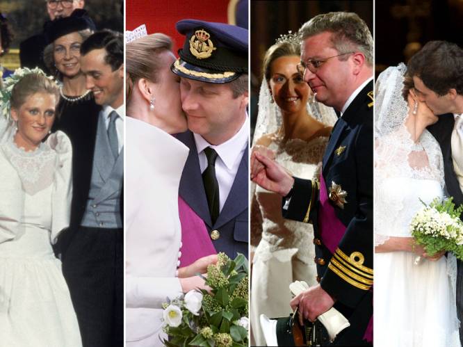 Prinses Maria Laura geeft als vijfde jawoord in net geen 40 jaar: dit waren alle koninklijke huwelijken in België