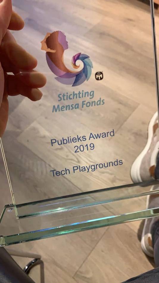 De Mensa Publieks Award voor Tech Playgrounds.