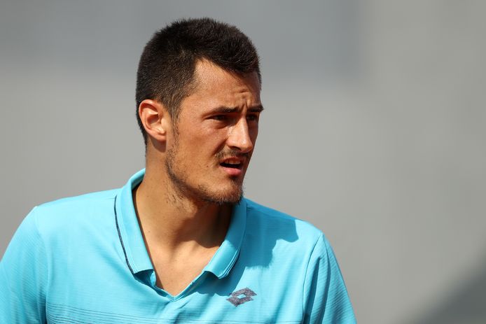 Bernard Tomic. de tegenstander van  Marco Trungelliti.