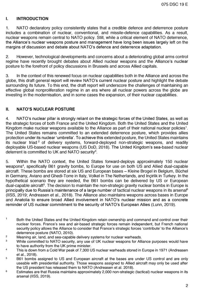 In een officieel NAVO-document staat te lezen dat "de Verenigde Staten ongeveer 150 nucleaire wapens opstellen in Europa", onder meer in ons land.