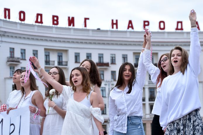 Protesten Wit Rusland Houden Aan Ondanks Arrestaties Buitenland Gelderlander Nl