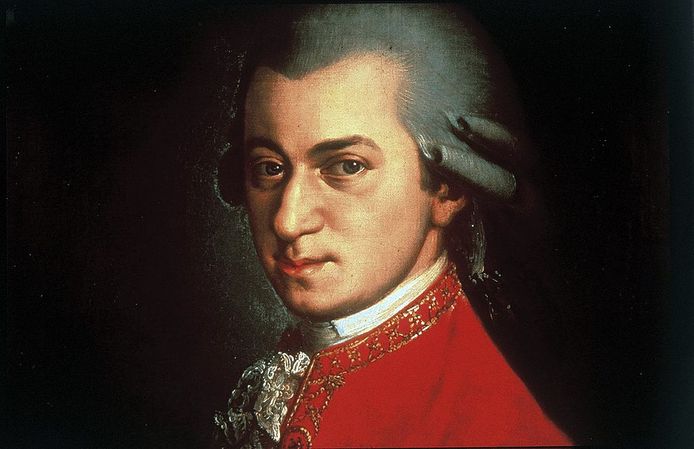 Een portret van Mozart van omstreeks 1780.
