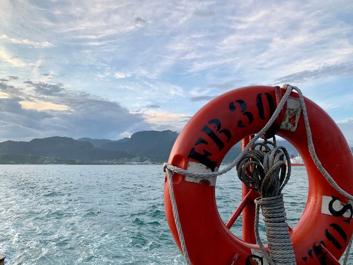 lifebuoy on the beaches of Brazil; Shutterstock ID 1963662295; purchase_order: hln; job: hln; client: hln; other: hln