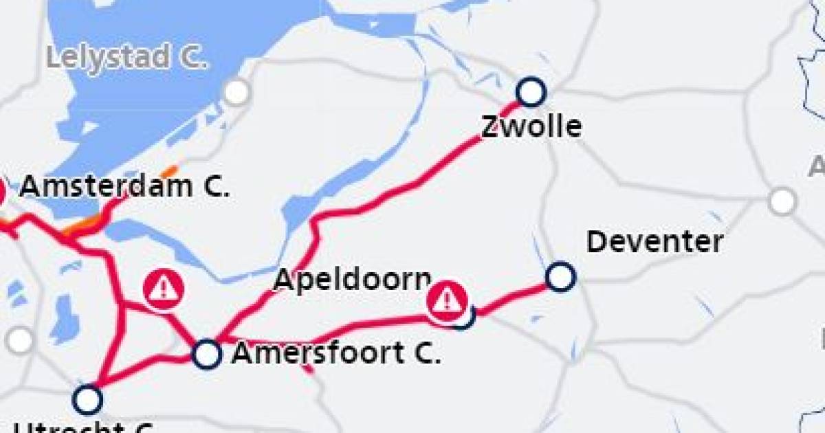 Problemen op spoor nemen af: alleen nog vertraging tussen Zwolle en Groningen door aanrijding.