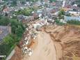 Een aardverschuiving raasde door Erftstadt ten zuiden van Keulen.