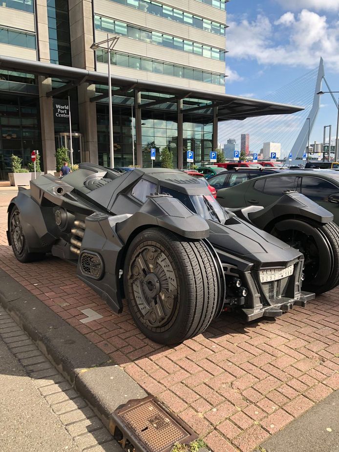 Batman was gisteren even in Rotterdam.
