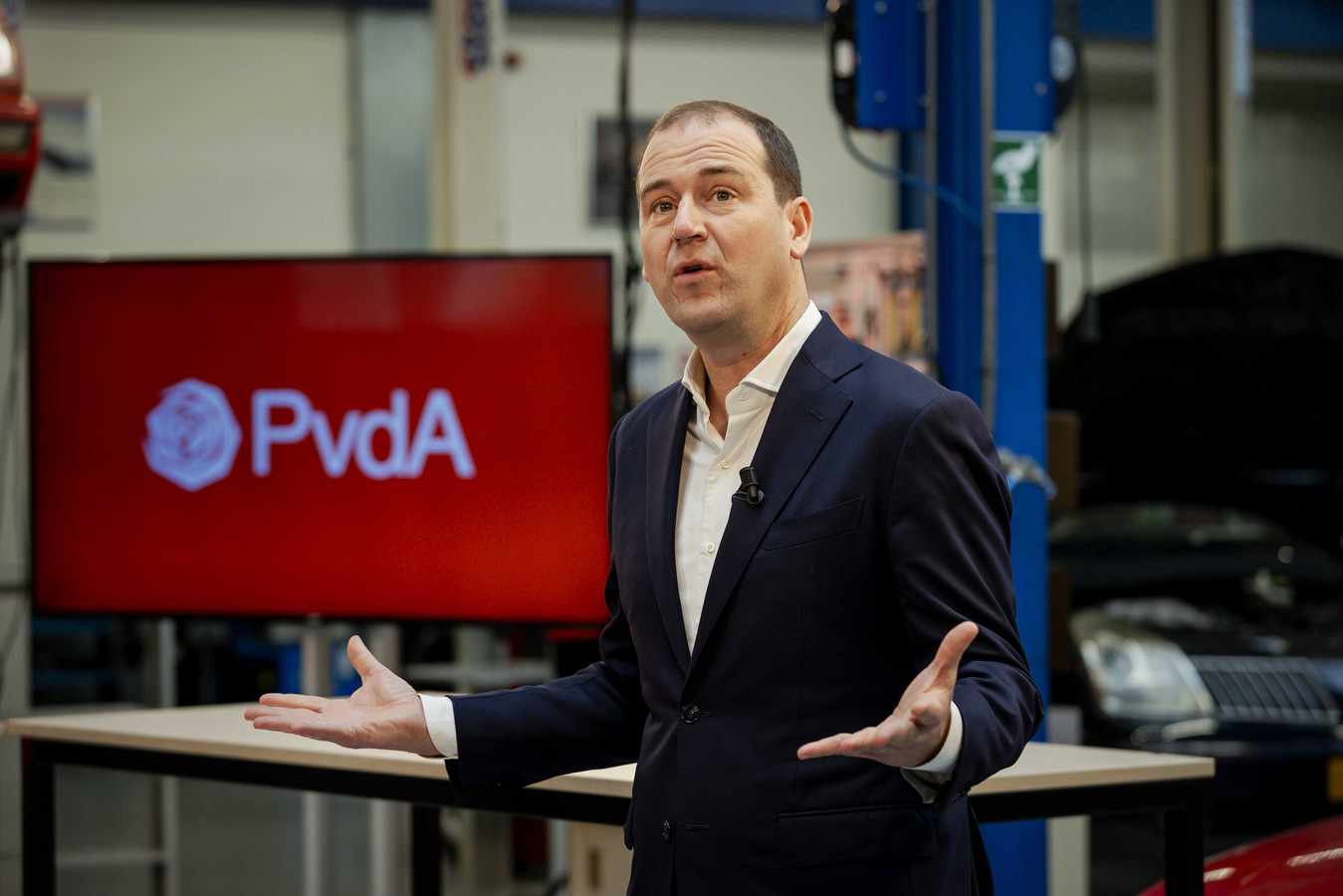 PvdA-leider Lodewijk Asscher bij de publicatie van het verkiezingsprogramma in november.