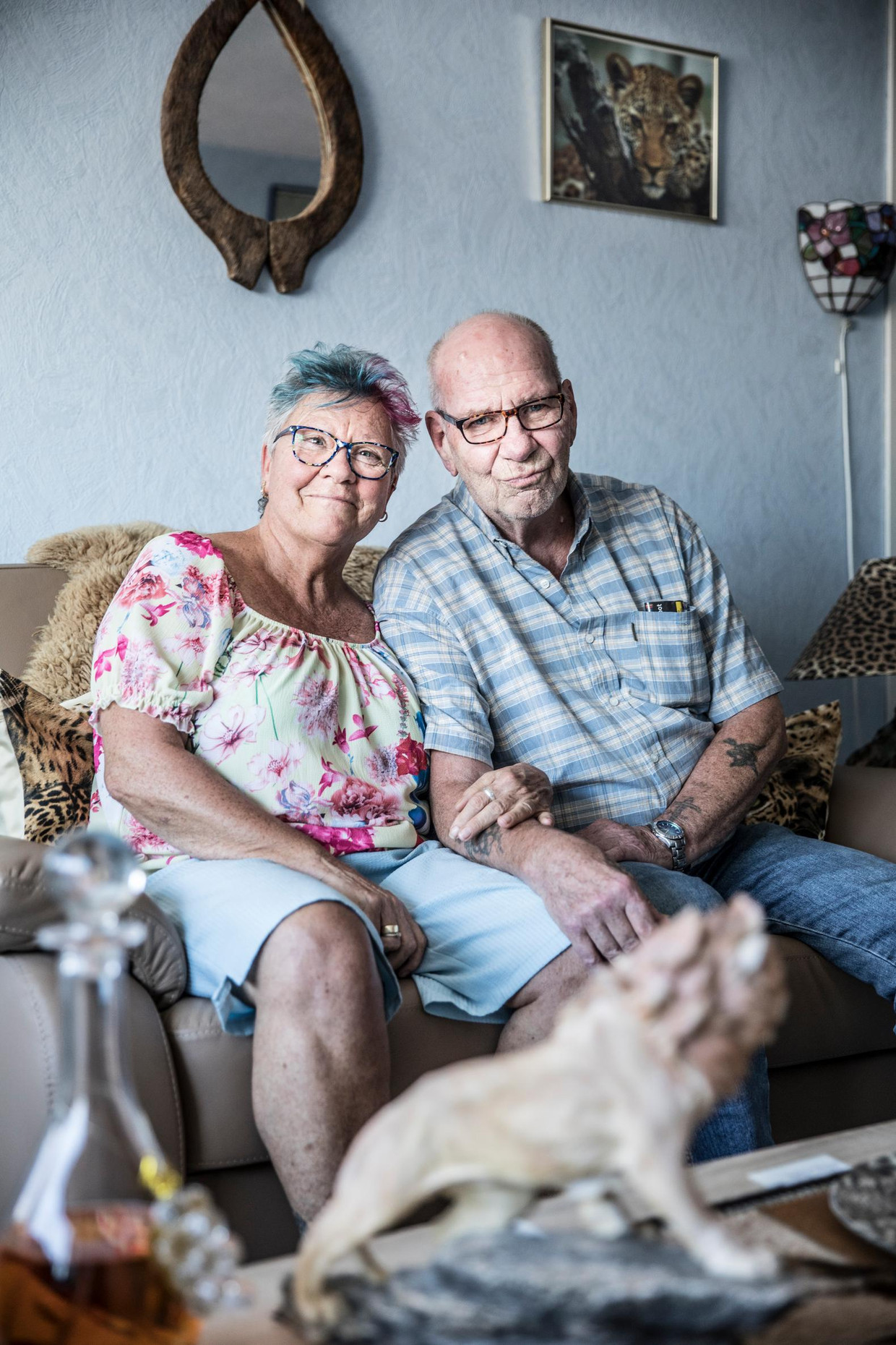 Alie den Boef en Jan den Boef in hun woning. Beeld Marlena Waldthausen