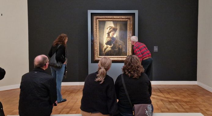 Rembrandts Vaandeldrager brengt mensen in vervoering