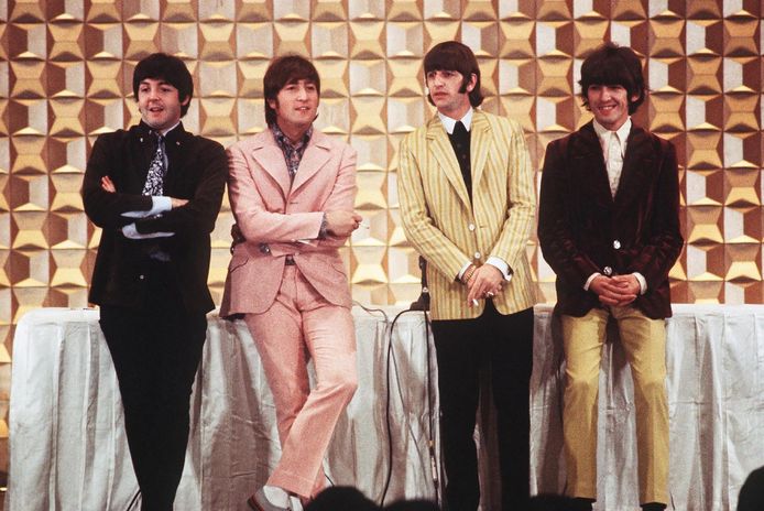 The Beatles, met van links naar rechts Paul McCartney, John Lennon, Ringo Starr en George Harrison.