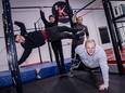 Van links naar rechts Robbin Vis, Marco van Voorst, Casper Grevers en Robin Grevers van Kalós Gym in Ede. Het is de enige indoor calisthenics-sportschool van Ede.