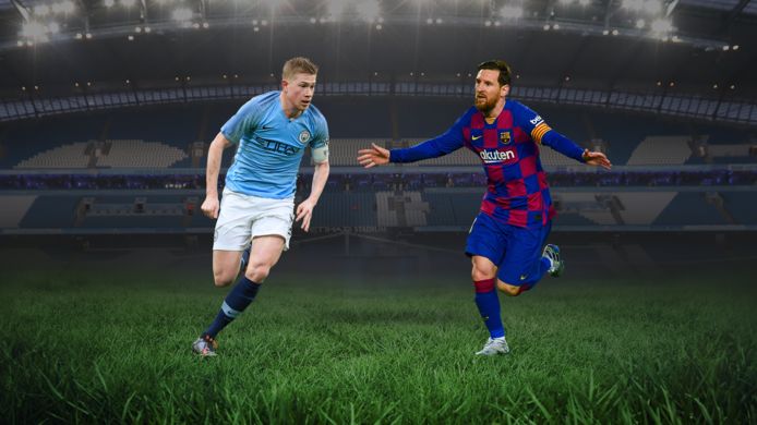 Kevin De Bruyne et Lionel Messi