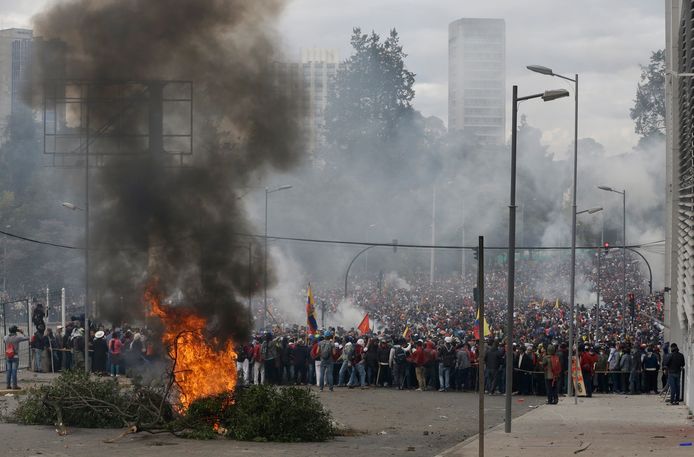Protest in Quito.