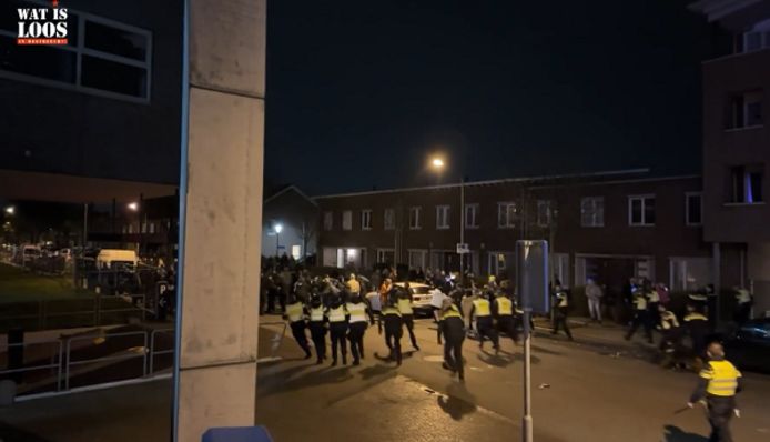 Still van videobeelden gemaakt door de lokale nieuwssite Wat is Loos in Mestreech.