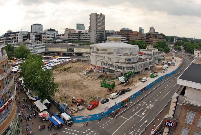Hekwerk rond bouwterrein Vredenburg