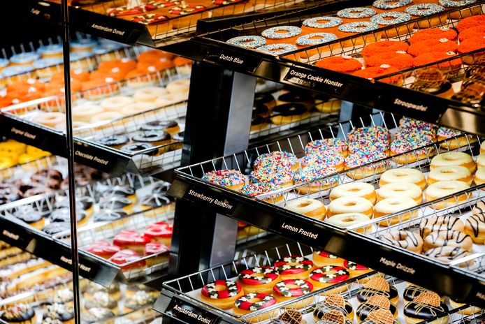 De zoete snacks van Dunkin’ Donuts zijn erg populair in Nederland.
