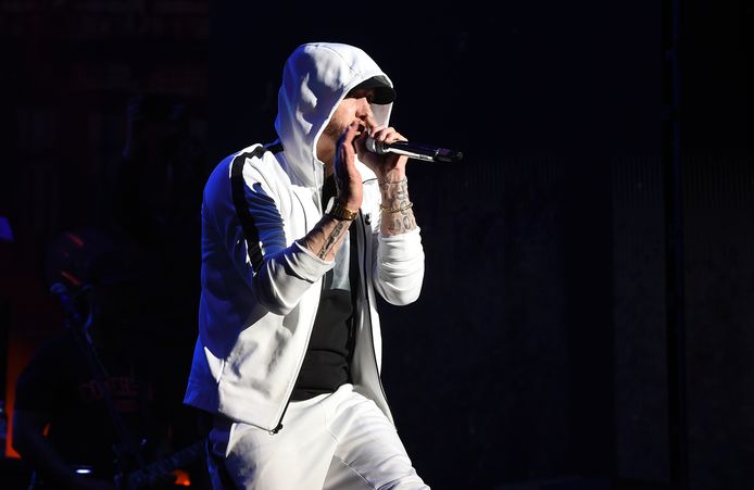 Eminem tijdens Coachella festival.