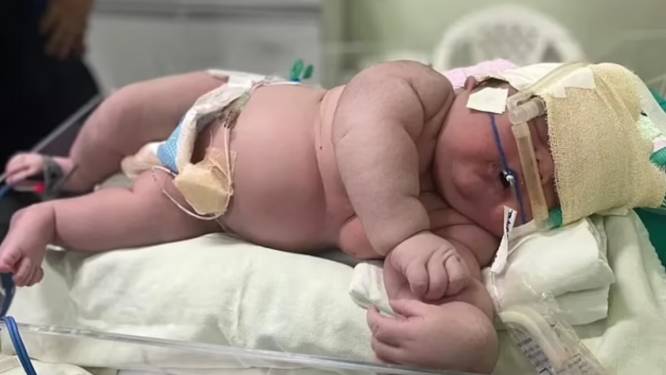 Wat een kanjer: Braziliaanse baby weegt bij geboorte 7,3 kilo