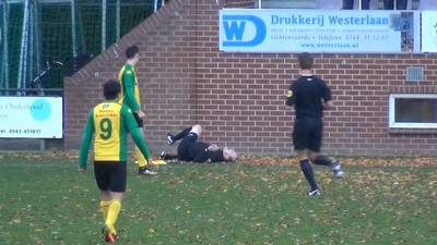 Driedubbele breuk grensrechter na bizarre val bij AZSV