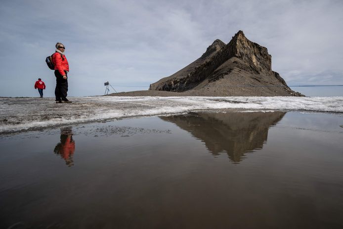 De Tsanfleuron-pas zonder de ijslaag die het zeker 2.000 jaar bedekte.