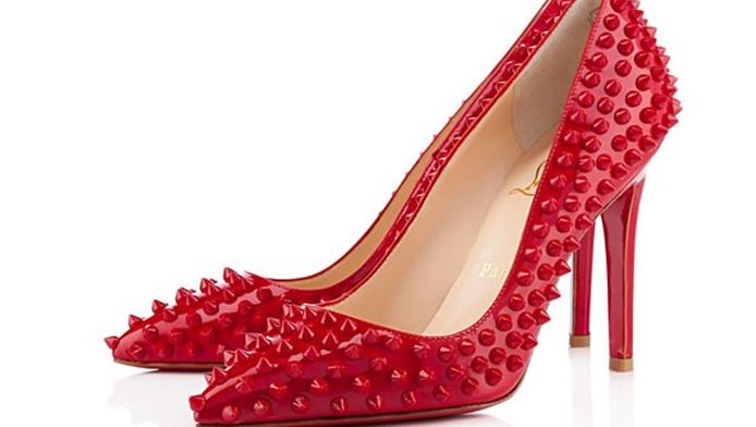 Louboutin bordeaux rood discount