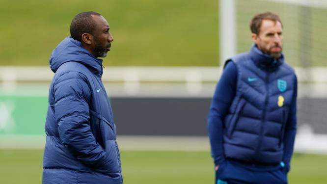 Voormalig Oranje-spits Jimmy Floyd Hasselbaink assistent Gareth Southgate bij Engeland