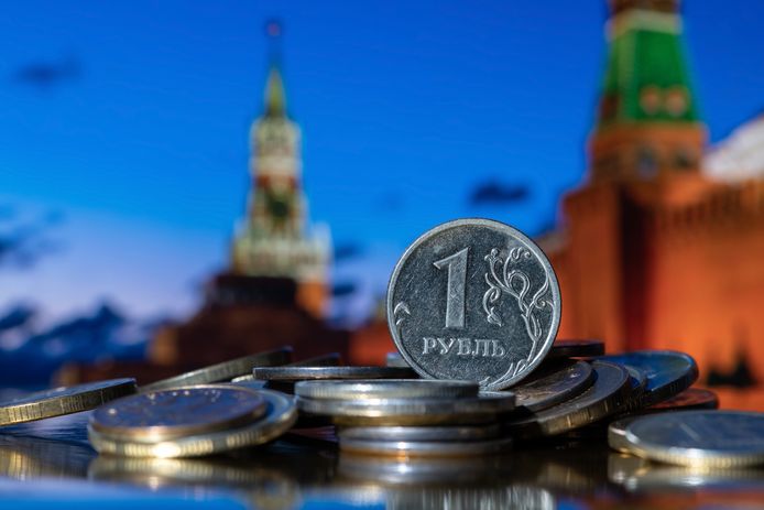 De Russische munt is afgelopen week fors in waarde gedaald.