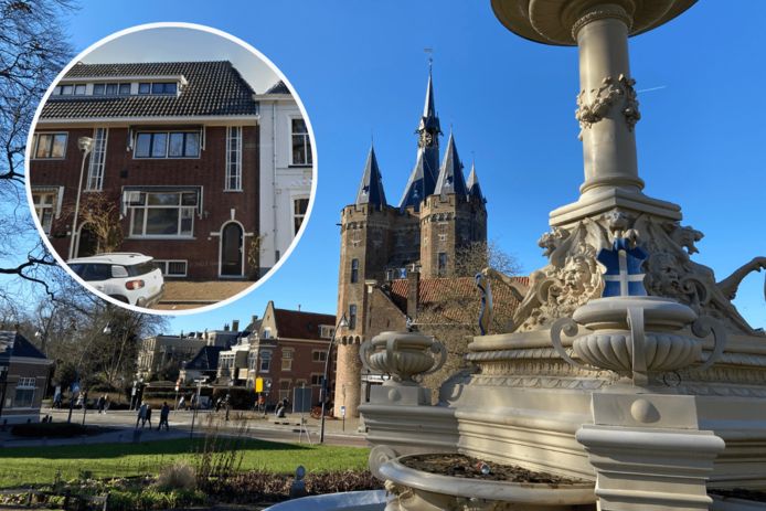 Het huis (inzet) staat aan het Van Nahuysplein.