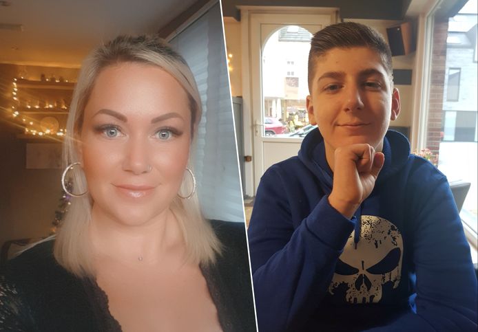 Sophie Meeus en haar zoon met autisme Illias