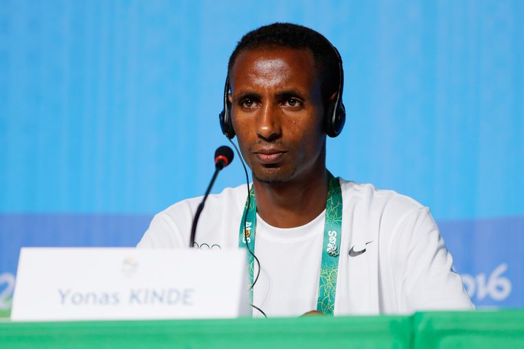 Yonas Kinde, een loper uit Ethiopië. Beeld Getty Images