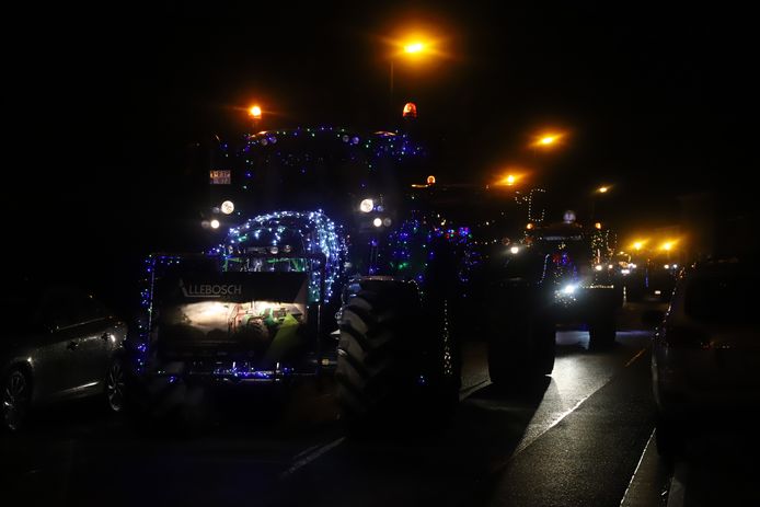 Verlichte tractoren Pajottenland