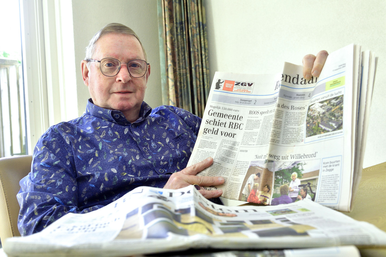 Piet van den Berg werkte bij de drukkerij ‘Wat waren de kranten toen