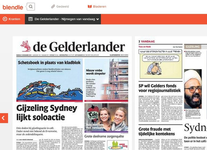 De Gelderlander nu ook via Blendle te lezen | Nijmegen e.o ...