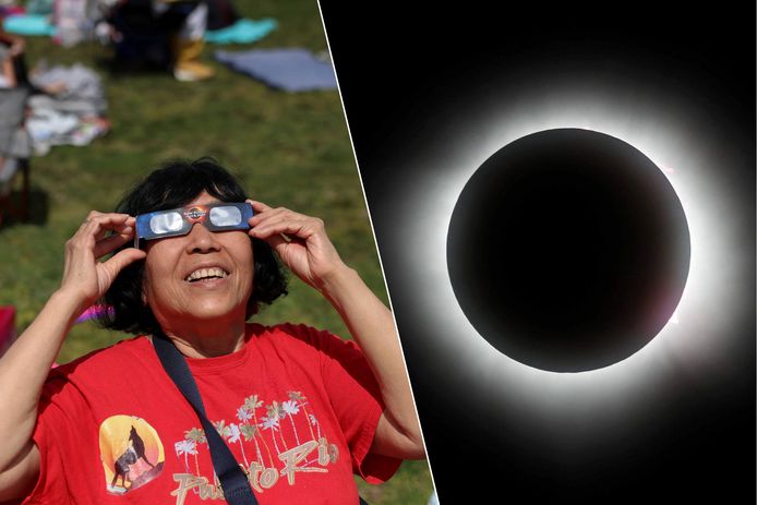 Rond 20 uur Belgische tijd was er in Mexico, de Verenigde Staten en Canada een totale eclips te zien.