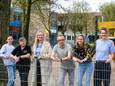 Deze mensen zorgen ervoor dat Koningsdag weer wordt gevierd in Doorwerth. Van links af: Chantal Merlijn, Tanja Versteeg, Sandra Pronk, Berry Schreuder, Ellen Dircks, Karin Groendijk.