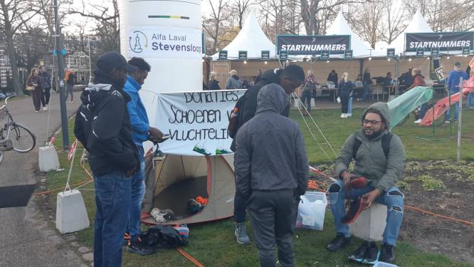Sportschoenen gevraagd bij Stevensloop, zodat ook asielzoekers kunnen sporten