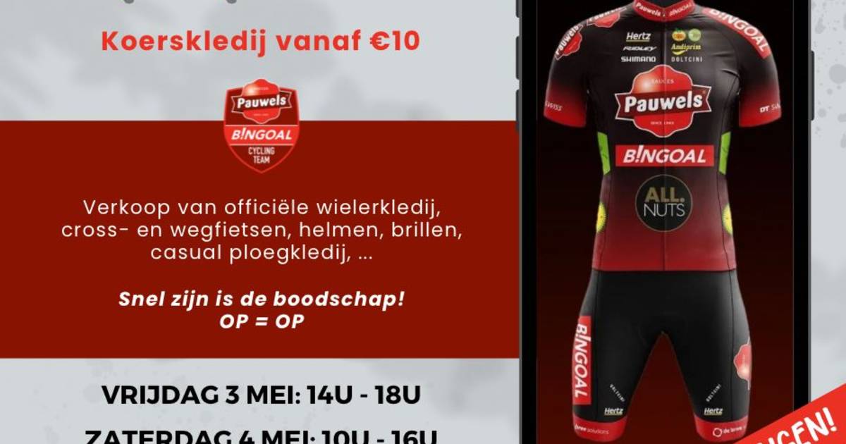 Pop up Outlet store voor kledij van Pauwels Sauzen Dendermonde hln.be