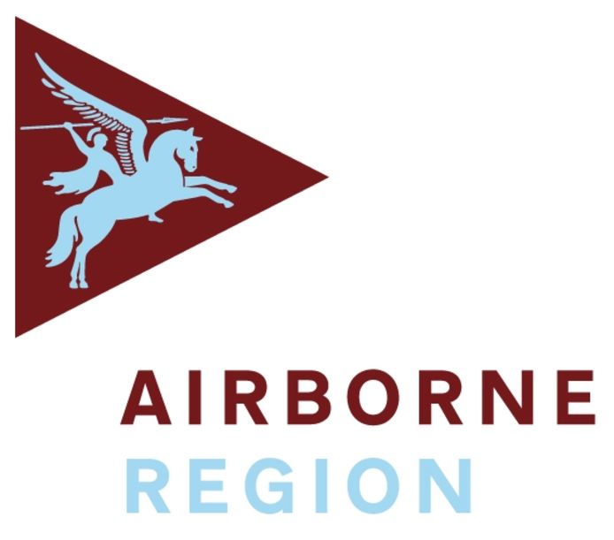 Het nieuwe logo van de Airborne-regiogemeenten Arnhem, Ede, Renkum en Overbetuwe.