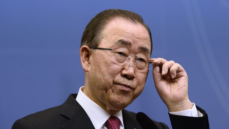 VN-baas Ban Ki-moon Beeld anp