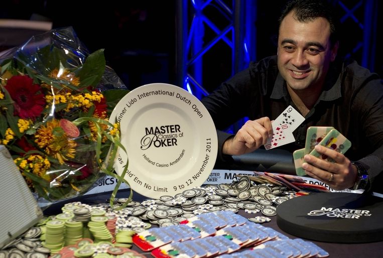 David Boyaciyan won vannacht de Master Classics of Poker. Beeld anp