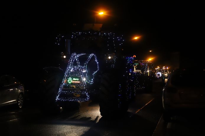 Verlichte tractoren Pajottenland